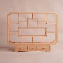 仿真微缩道具 玄关摆件 展示架 书桌 办公桌 装饰架