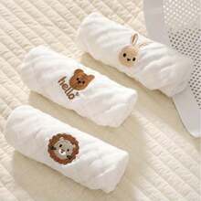5 Stücke/Set bestickte Handtücher, Sabbertücher, Baby Gesichtstücher, Multifunktional, weich und hautfreundlich, Badezimmer Accessoires - Verschiedenfarbig - Übersicht 7