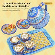 Little Girl Tea Party Set, 36 Princess Tea Time Toys, Including Tea Set, Dessert Suitcase, Children's Kitchen Pretend Toy Set, Boys And Girls' Birthday Holiday Gift Tea Set, 3-8 Years Old - Multicolor - View 6