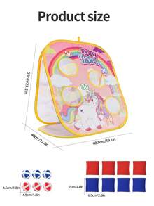 3-In-1 Throwing Toy Set, Includes Beanbag Toss Game, Suitable For Parent-Child Interaction, School Sports Activities, Birthday Party Games, Sports Development Toys, Interactive Toys For Kids, Christmas Gift For Boys And Girls - Multicolor - View 4