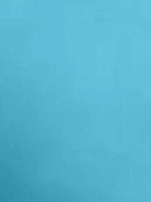 EARO 欧美ins风女装纯色性感紧身长裙，春秋新品，美式爆米花休闲日常时尚优雅高腰松紧腰A字修身裙 - 湖藍 - 查看 4