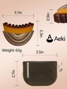 新款淋巴轮廓面部按摩刷，淋巴引流面部按摩刷，适用于下颌线和颈部轮廓，柔软刷毛适合所有肤质，符合人体工学的美容工具，配有便携收纳盒 - 彩色 - 查看 9