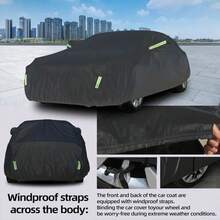 Car Sunscreen, Thermal Insulation, Dustproof Scratch Protection Cover, 190T Oxford Cloth Car Cover, Rain Proof, Snow Proof, Frost Proof, Sunscreen Outdoor Car Cover, All Weather Car Cover - Waterproof, UV Proof, Durable Polyurethane Coated Fabric Car Cover, SUV Off Road Pickup Four Season Universal Protective Cover - A - View 1