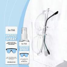 1 spray antiembaçante para óculos, removedor de arranhões, para limpeza e restauração de lentes.