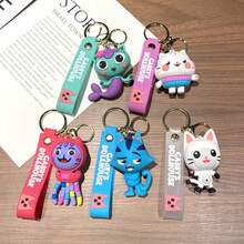 1pc Gaby's Dollhouse Costume Animal Keychain PVC Three-Dimensional Large Doll Gift Car Keychain - Multicolor - View 3