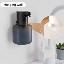 No-Touch Foam Soap Dispenser, Automatic Liquid Soap Dispenser, Automatic Soap Dispenser, Kitchen Soap Dispenser, Soap Dispenser, Striped Soap Dispenser, 4-Level Adjustable Foam Hand Soap, Wall-Mounted Or Countertop, 13.5oz Electric Foaming Soap Dispenser, Suitable For Bathroom, Kitchen, Restroom, School, Hotel, Public Places, Essential For Halloween And Christmas - BFP3N - View 12