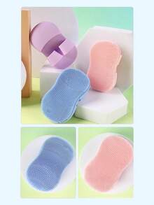 1/2/5 Cepillo de limpieza facial para dedos, cepillo de silicona suave, cepillo limpiador de masaje para la punta y las alas de la nariz, removedor de maquillaje - multicolor - Ver 5
