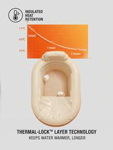 Adult Inflatable Bathtub; Thickened Bathtub; Portable Storage Bathtub; Ice Bath; Bathtub; Steam Bathtub. Bathroom Decor, Autumn Decor, Bathroom Accessories, Back To School Season - Multicolor - View 9