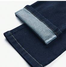 Skechers Women's New Straight Leg Jeans, Versatile & Flared - Denim Dark Blue - View 4