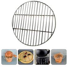 Hemoton Stainless Steel Barbecue Round BBQ Grill Net/Mesh/Rack/Grate/Steam Mesh CooFKing Grate 26cm/10 Inch,26X26X0.4CM - 26*26*0.4厘米 - 查看 7