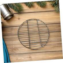 Hemoton Stainless Steel Barbecue Round BBQ Grill Net/Mesh/Rack/Grate/Steam Mesh CooFKing Grate 24cm/9.4 Inch,24X24X0.4CM - 24*24*0.4厘米 - 查看 8
