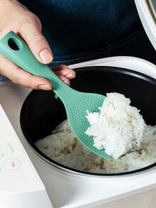 Silicone Rice Spoon With Stand, Heat Resistant Non-Stick Rice Paddle For Rice Cooker, Pot, Pan - Ergonomic Handle And Hanging Hole, Easy To Clean, Heat Resistant Up To 350°F, Dishwasher - Multiple Colors Available - Multicolor - View 6