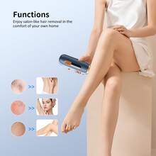 OMCPET IPL Laser Hair Removal For Women And Men, 999,999 Flashes, 5 Levels With Ice Cooling Nearly Painless & Long-Lasting Results Hair Removal Device For Armpits Legs Arms Bikini Line - 查看 5