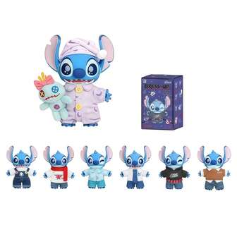  1pc Random MINISO 6.3inch Stitch Dress-Up Show Series Enamel Plush, Blind Bag