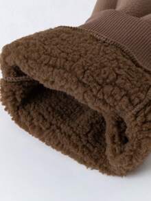 mini bala Boys Girls Winter Pants 2025 New Fleece-Lined Warm Long Pants