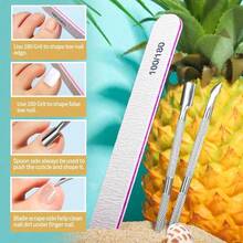 120 Pcs False Toenails White Color Square Shape Press On Nail Tips With Nail Glue Adhesive Tabs Toe Nail Art Kit For Pedicure Home Salon Vacation Travel Use - 白色 - 查看 6