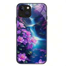 Funda de teléfono moderna y deslumbrante con cubierta trasera de vidrio, adecuada para  15 Pro Max, 15 Plus,  14 Pro Max, 14 Plus, 13 Pro Max, 12 Pro Max, 11 Pro Max. - Colores mixtos - Ver 6