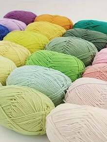 300g 6-Piece Autumn/Winter Crochet Yarn Set - 4-Ply Yarn, Suitable For Beginner Crochet Projects, Can Be Used For Weaving Handbags, Crafts, Decorations, Holiday Gifts - Multicolor - View 11