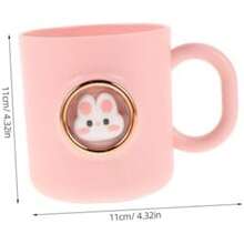 Vaso para Enjuague Bucal Infantil con Diseño de Taza de Cepillo de Dientes con Portátil para Uso Casa y Viajes Material (default) - Multicolor - Ver 4