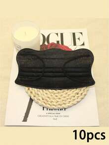 10pcs/20pcs Large Butterfly Shaped Masks, Women's High-Value Wavy Cloud V-Shaped Face Enhancing Small Masks