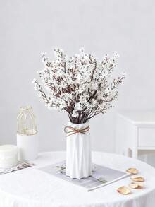 1/80 Bundle Artificial Gypsophila Flower Bouquet, Suitable For Spring Decor, Wedding Decor, Home Decor, Kitchen, Restaurant, Bedroom, Bathroom, New Year Decor, Vase Decor, Outdoor Garden - White - View 4