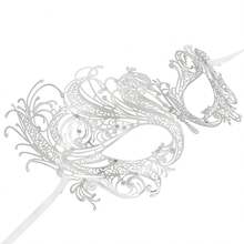 情侣舞会面具、金属面具、威尼斯派对面具、万圣节服装面具、狂欢节面具