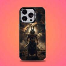 Funda de Teléfono de Dios Egipcio Antiguo Anubis para iPhone 16, 15, 14, 13, 12, 11, Mini, Pro, E, SE4, XS, MAX Compatible Cubierta Mate Negra Candy para iPhone 17 Air - Z1 - Ver 7