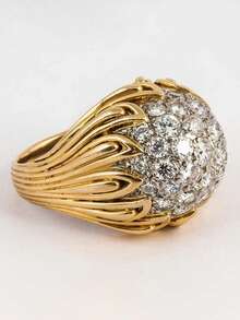 Etoivie 1pc Luxury Cubic Zirconia Ring, Women's Wedding Engagement Party Jewelry, Valentine's Day Gift - 3# - View 4