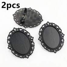 2pcs 18x25mm Inner Size Brooch Pin Cabochons Blank Base Setting Bezel Tray DIY Craft Jewelry Making Accessories Findings - Brooch Base - View 23