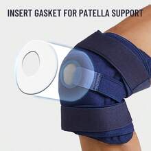 单件装加大码护膝，特大号，适用于体重300磅（约136公斤）的膝盖，可调节压力，配备6个弹簧支撑，透气面料和硅胶设计，安全绑带闭合，经久耐用，四季皆宜，男女通用，护膝设计时尚，佩戴舒适。