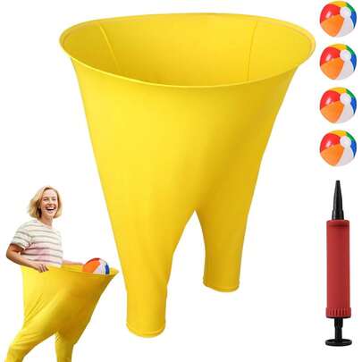 Granny Pants Yard Game Set Outdoor For Adults Kids, Giant Pants Outdoor Game Sets With Bouncy Balls And Pump, Big Field Day Family Recreational Reunion Tossing Games