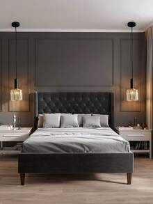 1盏北欧奢华水晶单头吊灯，可调光水晶吊灯，E27灯座，现代简约床头柜吧台餐厅灯，创意卧室照明（不含灯泡） - 彩色 - 查看 1