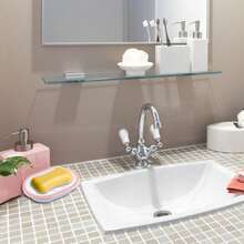 Paquete de 2 jaboneras para ducha, fregadero, tina, soporte ovalado de plástico blanco con desagüe, fácil de limpiar, duradero - Rosa - Ver 5