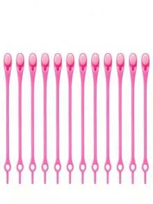 12 قطعة/مجموعة أربطة أحذية مرنة بدون ربط، تصميم إبداعي مصنوع من السيليكون الناعم، مناسبة لجميع المواسم وجميع الأعمار، تناسب أي أحذية، ضروريات يومية