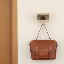 New Durable Plastic Shaped Hooks (1/2 Pack), With Open Slot, For Self-Placing Small Decorations - Wall Mounted Key Organizer, Can Hang Bags, Scarves, Towels, Keys. Suitable For Entryway, Garage, Bathroom, Kitchen And Living Room. - Multicolor - View 2