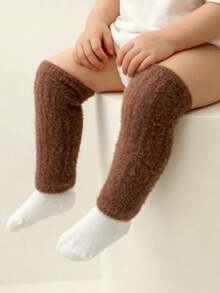 1/6 Pairs Baby Toddler Thick Double-Sided Fleece Warm Leg Warmers, Autumn/Winter - Multicolor - View 15