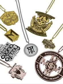 Handpainted Necklace, Children's Art Pendant, Art Jewelry, Gift For Mother, Handpainted Round Disc Pendant, Graffiti Art Necklace - Hand-drawn - View 7