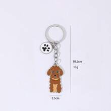 1pc Alloy Golden Retriever Dog Keychain, Pet Dog Keyring, Animal Pendant, Men's Car Key Chain, Cute Bag Charm, Gift For Friends
