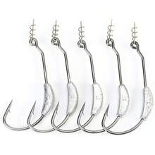 Ganchos de Pesca, 26 Piezas de Carpa de púas afiladas anzuelos de Cebo de Pesca con Plomo Accesorios de Aparejos de Pesca - 1 - Ver 10