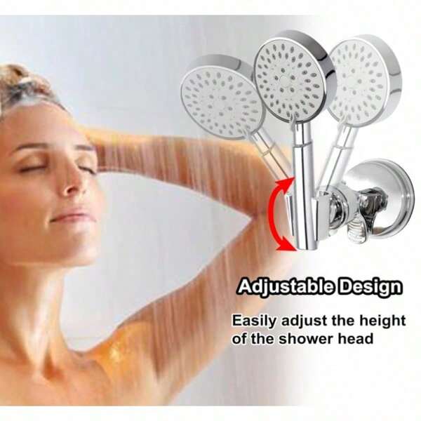 2pcs  Tool Free Installation Of Showerhead Holder | Quick Installation, Stable Support Of Showerhead, Easy To Set Up Bathroom Layout