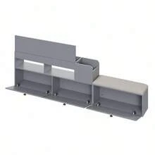 Bed Frames - Gray + Wood + 140cm*200cm - View 7