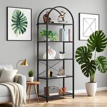 Bookcases - 5 Layers - Black - View 6