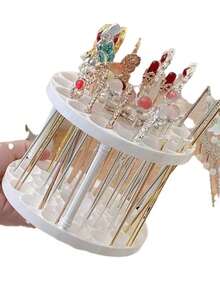 حامل أقلام متعدد الوظائف لون بيج مسامي، أنبوب تخزين فرش المكياج، كوب قلم بلاستيكي منظم المكتب للطلاب