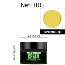 Cera de Polimento Universal para Couro e Plástico - Creme Recondicionador Automotivo para Cuidados com Couro/Plástico/Borracha - A - Visão 9