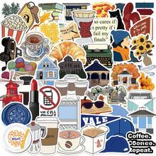 50pcs TV Series Stickers, TV Series Decorative Stickers, TV Series Peripheral Stickers, TV Series Gift Stickers, Graffiti Sticker Set, Art Stickers, Cartoon Stickers, Party Decoration Stickers, Party Gift Stickers, Vinyl Waterproof Stickers, Suitable For Water Bottles, Guitars, Luggage, Phone Cases, Laptops, Skateboards, Etc., Gift Stickers - Multicolor B - View 1