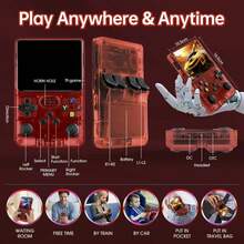 R36S Retro Handheld Game Console, 3.5 Inch IPS Screen, 64GB Memory, Over 40,000 Games, Based On LINXU Open Source ARKOS, 3500mAh Battery (Dark Blue) - Rosy - View 4