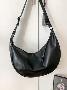 大容量手提包，简约黑色手提包，适合旅行、通勤、工作、上学，男士时尚礼品 - 黑色 - 查看 13