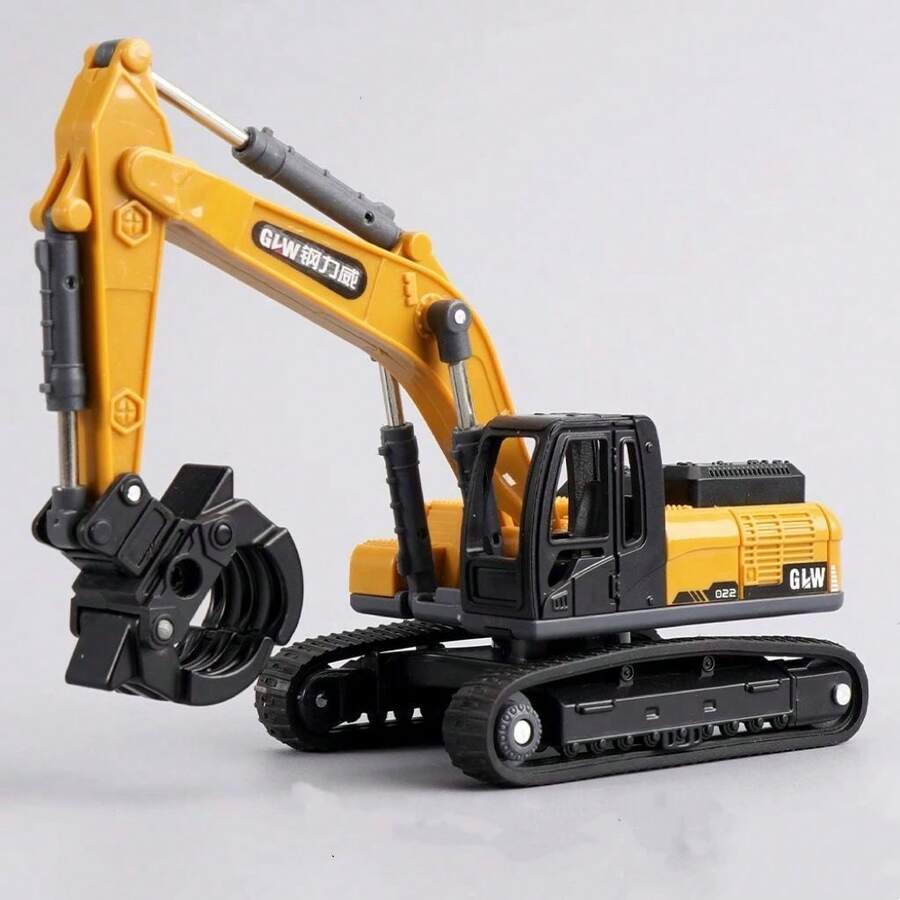 Miniature Excavator Roller Compressor Scale 1:50 With Friction XZ-1794 - 鉤 - 查看 1