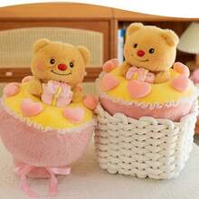 Búp bê nhồi bông hình bó hoa gấu bông đáng yêu 15,75 inch - Búp bê nhồi bông tỏ tình, Gối gấu bông màu be siêu mềm mại và bông xốp, Quà tặng Ngày lễ tình nhân/Ngày thiếu nhi/Lễ hội Thất Tích, Lựa chọn hoàn hảo cho bạn gái, Gối trang trí nhà/văn phòng. - Nhiều màu - Xem 8