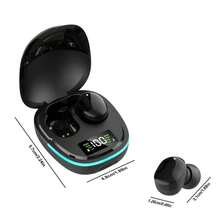 For The Gamer:Gaming Headset With Bluetooth, Colorful LED Lights, AAC High-Quality Audio Decoding, Built-In Microphone, Intelligent Noise Reduction, 2025 LED Display Touch Control TWS Earbuds,Gaming Headset With Bluetooth, Low-Latency Gaming Mode, 30H Playtime, IPX7 Waterproof, Comes With Charging Case, For IOS/Android ,Crystal Clear Call Quality, One-Step Pairing, Secure Ergonomic Design For Running, Gym, And Work - 黑色 - 查看 3